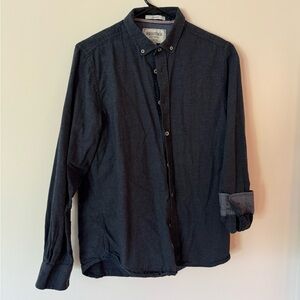 Heritage Blue Flannel Long Sleeve Button Up